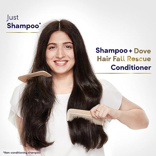 Dove Hair Fall Rescue Conditioner 175 ml, Hair Fall Control for Smooth, Frizz Free Hair - Deep Conditions Dry and Damaged Hair for Men & Women (OPEN BOX) Dove Hair Fall Rescue Conditioner 175 ml, Hair Fall Control for Smooth, Frizz Free Hair - Deep Conditions Dry and Damaged Hair for Men & Women (OPEN BOX)